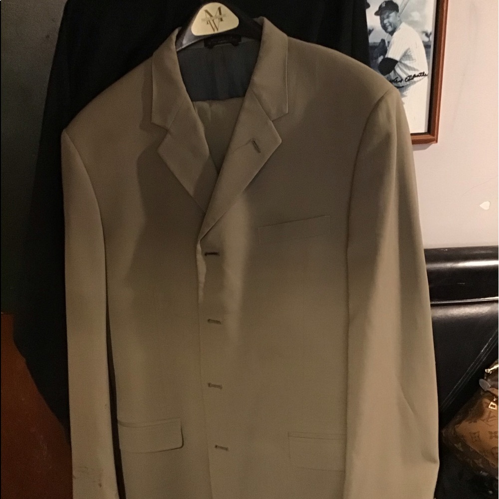 KENNETH COLE SUIT JACKET & SLACKS 44LONG WAIST.36